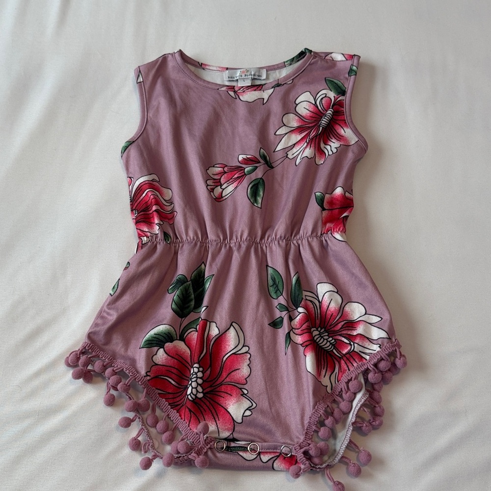 Bailey's Blossoms Dillon Pom Pom Romper